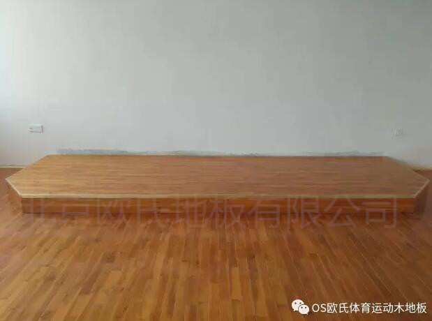 江西鷹潭第五中學(xué)的籃球場木地板，舞蹈房木地板，音樂房木地板案例圖1