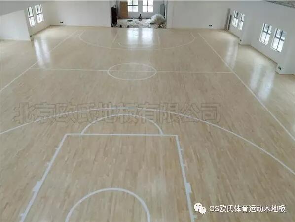 湖北天門(mén)杭州華泰小學(xué)籃球館木地板鋪設(shè)工程