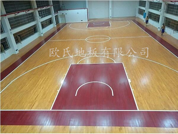 湖南長沙雨花區(qū)芙蓉路小學籃球館地板案例